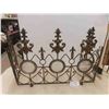 Image 2 : Decorative Fancy Brass Fireplace Guard (Front Panel) 23'' 