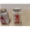 Image 2 : Vintage Milk Glass Salt and Pepper Shakers