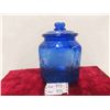 Image 1 : Planters Peanuts Jar in Cobalt Blue 