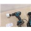 Image 2 : Makita 18V Cordless Tools : 2 Drills, Hedge Trimmer, 2 Batteries,