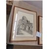 Image 2 : 2 Framed Signed Sketching 21'' x 17'' , Mirror 25'' x 19'' 