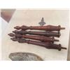 Image 2 : Wood Carved Crane (Needs Feet Mended) ,Spindles, 