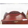 Image 2 : Mahogany Music Stand with a Small Drop Down Desk 42'' x 