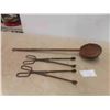 Image 1 : A Big Dipper for Pouring Molten Metal Into a Mold , 2 Sets of Tongs