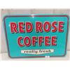 Image 1 : Red Rose Coffee Really Fresh Metal Embossed Sign 1956 
