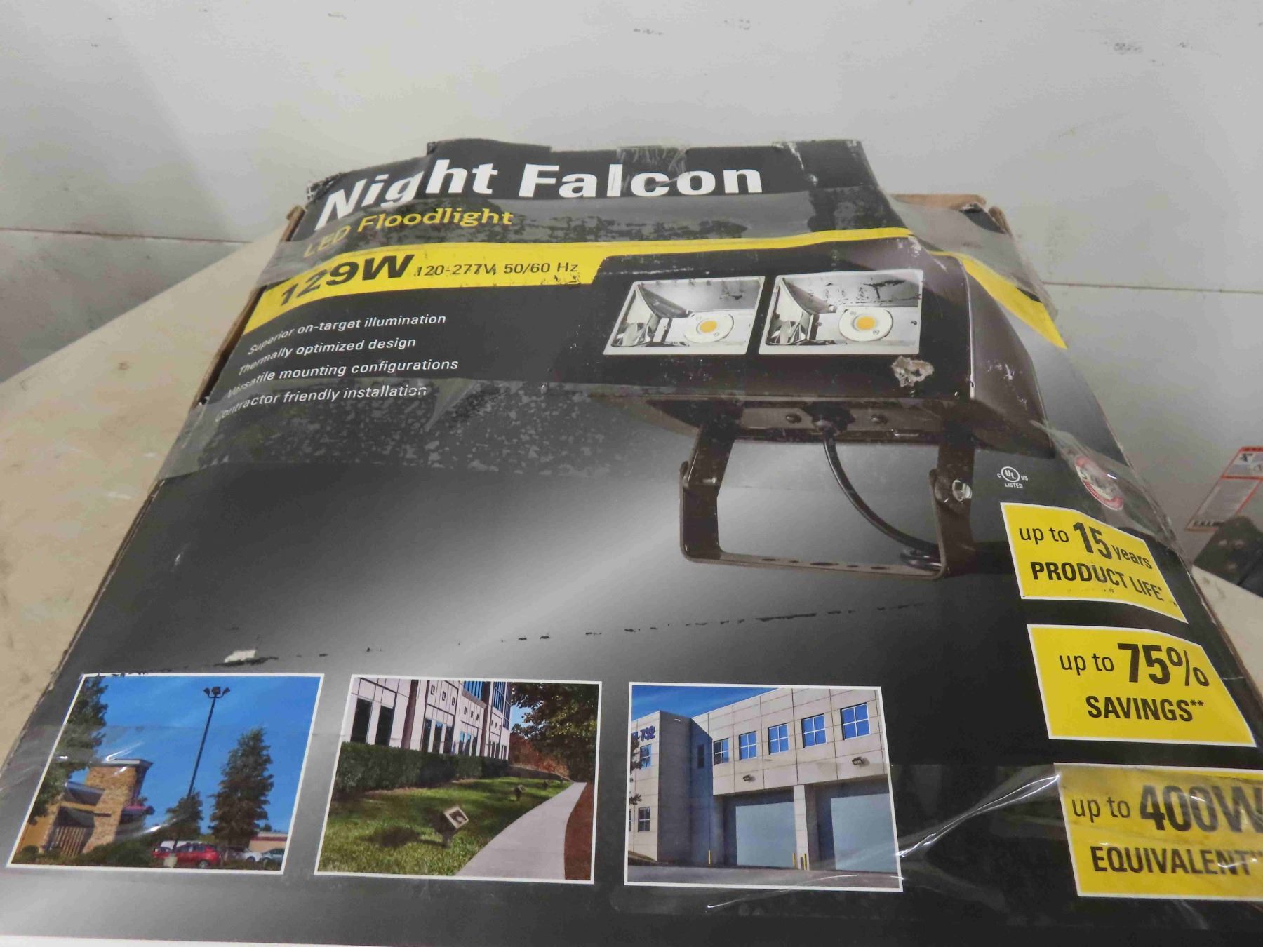 Falcon Light Box Night Falcon LED Flood Light 129W - McSherry Auction Service Ltd.