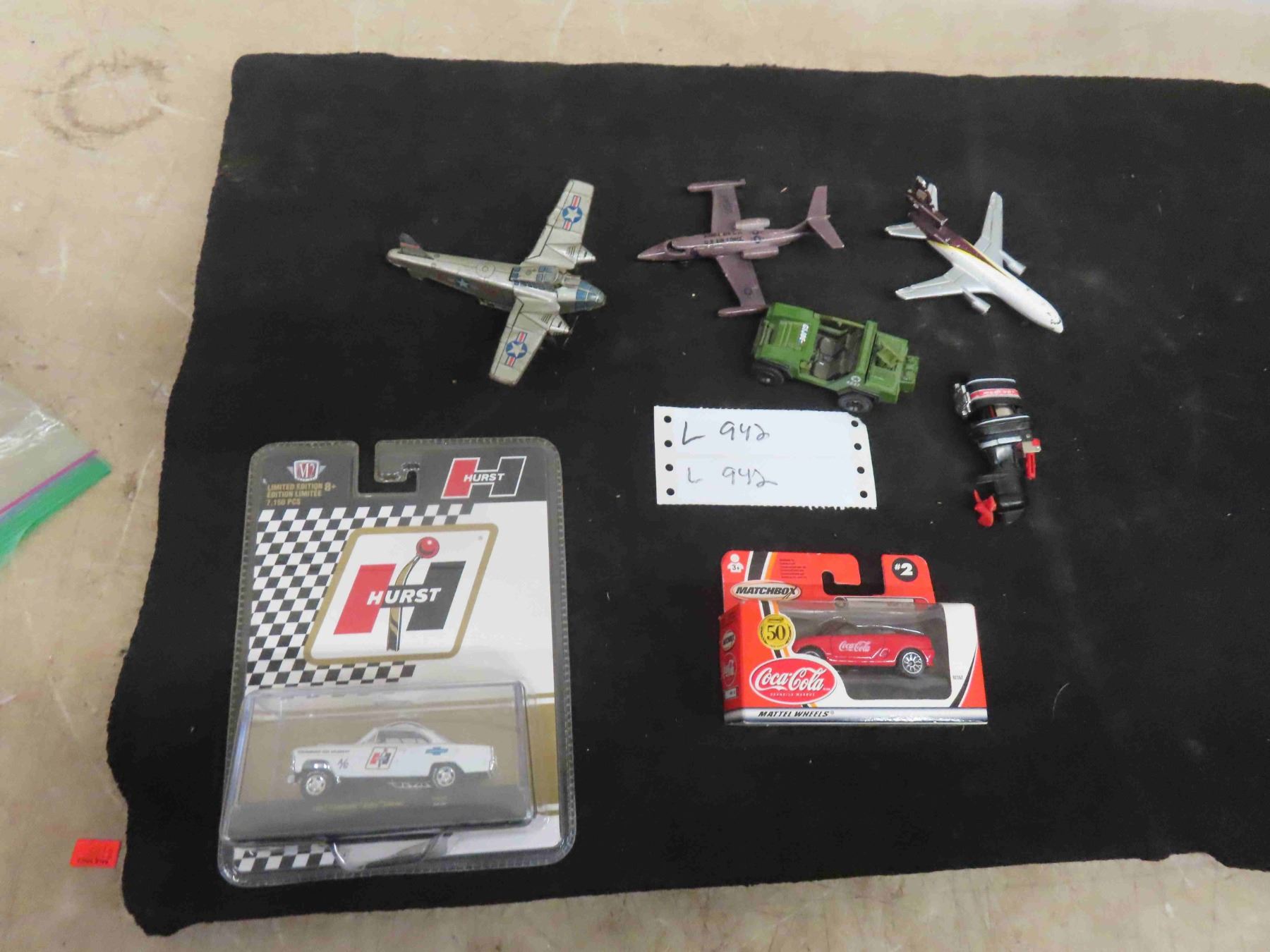 Hurst 67 Chevy Nova in Package , GI Joe Jeep, Matchbox Collectors Merc