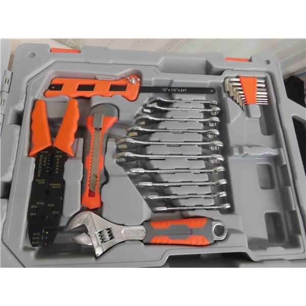 Tool Kit in Rolling Hard Case , Socket Set , Wrench, Screwdriver,