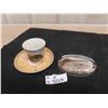 Image 1 : Antique Winnipeg Beach Trasferware Cup + Saucer 