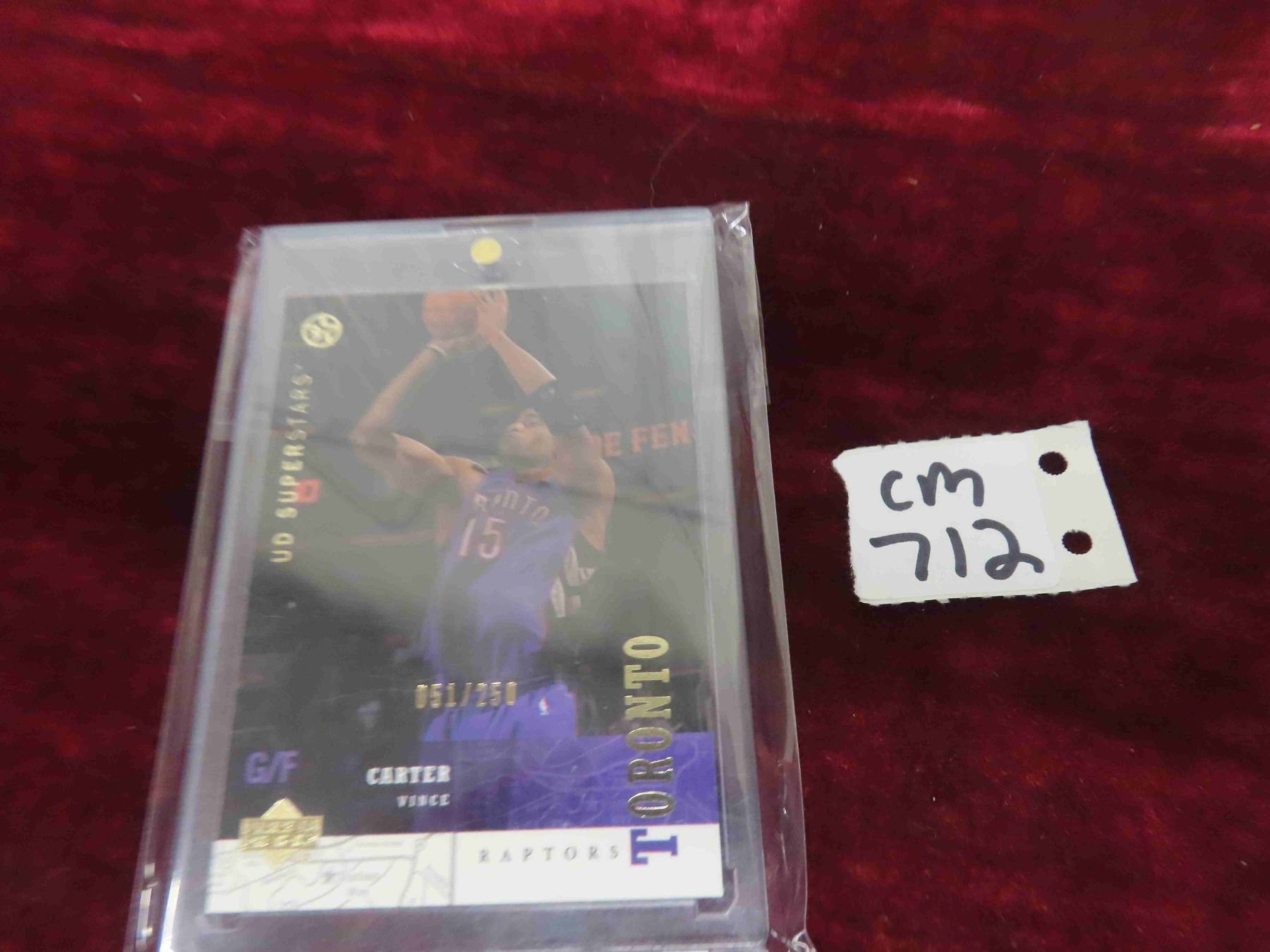 Vince Carter Numbered Toronto Rapters Card