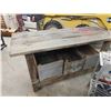 Image 8 : Grampas Favourite Work Bench with 3 Drawers & Wood  