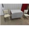 Image 1 : Retro Kitchen Table with Drop Leaf & 2 Chairs (Small