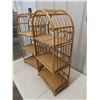 Image 2 : 2 Bamboo What Not Shelves 31'' x 15'' x 8'' 