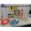 Image 1 : Honey Tins , Pop Bottles, Metal Beer Tray, Cereal Box 
