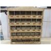 Image 8 : Vintage Ford Hanging Parts Cabinet 23 1/2'' x 25'' x 4 1/4'' D 
