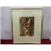 Image 2 : 2 Signed Framed 12'' x 14'' Fluid Acrylic Paintings