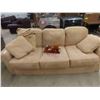 Image 2 : Microsuede Couch 88'' W , Chair & Ottoman