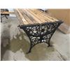 Image 2 : Cast End Bench 44'' Wide , Cast End Patio Table 49'' 