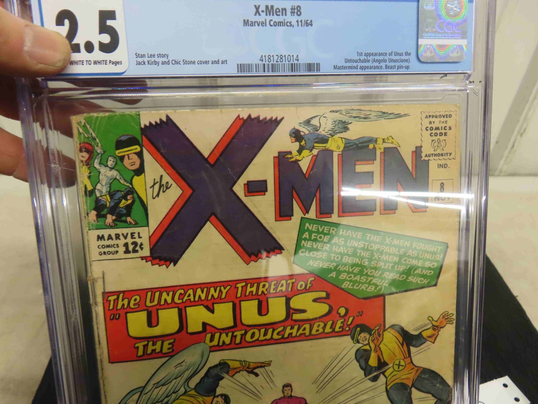 Man Unus The X Men #8 Graded CGC 2.5 1st Appearance of Unus The