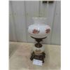 Image 1 : Table Electric Lamp with Shade and Chimney 