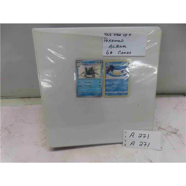 60 Pokemon Cards with Binder