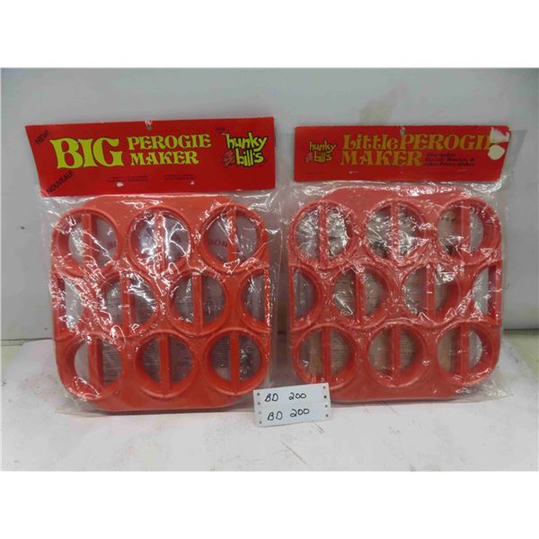 2 Vintage Hunky Bills Perogie Makers ''Big'' and ''Little''