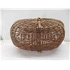 Image 6 : Antique First Nations Cree Handmade Willow Basket. Large