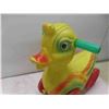 Image 5 : Vintage Regal Plastic Duck Blow Mold Ride on Toy 17'' Tall x 