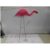 Image 1 : Vintage Pink Flamingo Blow Mold Lawn Ornament. Transconas 