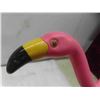 Image 5 : Vintage Pink Flamingo Blow Mold Lawn Ornament. Transconas 