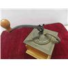 Image 5 : Antique Coffee Grinder Wood/Cast Iron Construction. Works! 