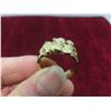 Image 6 : 10k Gold Nugget Style Ring Size 9 1/2 Total Weight 