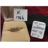 Image 1 : 14k Gold + Diamond Ring Size 7 1/2 Total Weight 3.5 