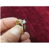 Image 8 : 14k Gold + Diamond Ring Size 7 1/2 Total Weight 3.5 