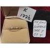 Image 1 : 10k Gold + Diamond Ring Size 7 Total Weight 0.9 