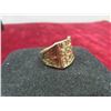 Image 3 : 10k Gold Nugget Style Size 9 Ring Total Weight 4.9 