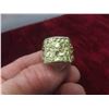 Image 6 : 10k Gold Nugget Style Size 9 Ring Total Weight 4.9 