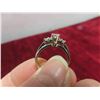 Image 6 : 14k White Gold + Diamond Size 5 Ring Total Weight 