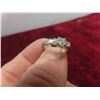 Image 7 : 14k White Gold + Diamond Size 5 Ring Total Weight 