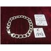 Image 1 : Sterling Silver + 10K Gold with Diamonds 8 1/2'' Bracelet 