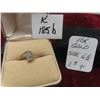 Image 1 : 10k Gold Ring Size 6 1/2 Total Weight 1.3 Grams 