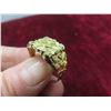 Image 6 : 10k Gold Nugget Style Ring Size 11 Total Weight 3.2 