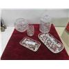 Image 1 : 6pcs Crystal Ice Bucket with Lid, Vase & More 