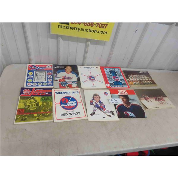 (10) 1970s Winnipeg Jets Magazines and Programs