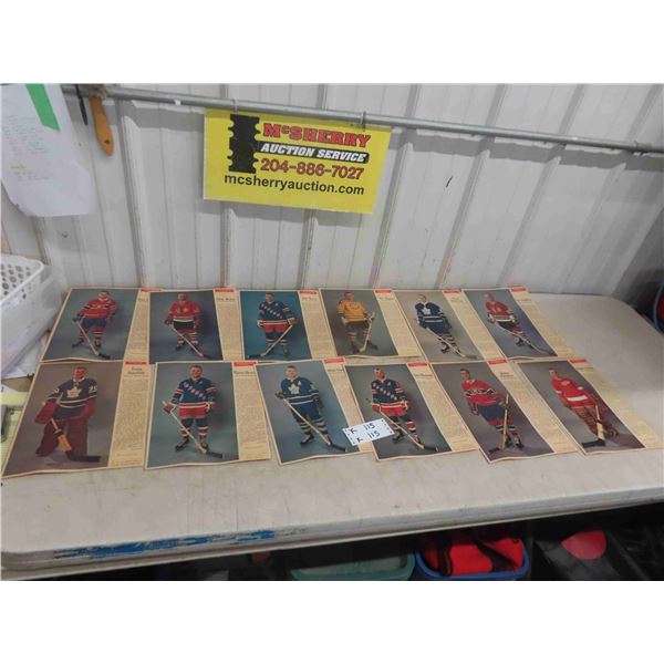 12 Weekend Magazine Pages of Hockey Photos 