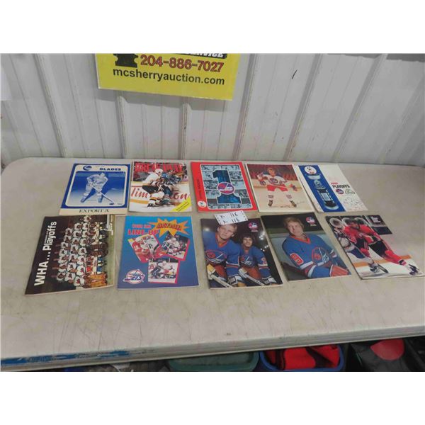 10 Hockey Magazines 1970s-90s : WHA, Winnipeg Jets, 