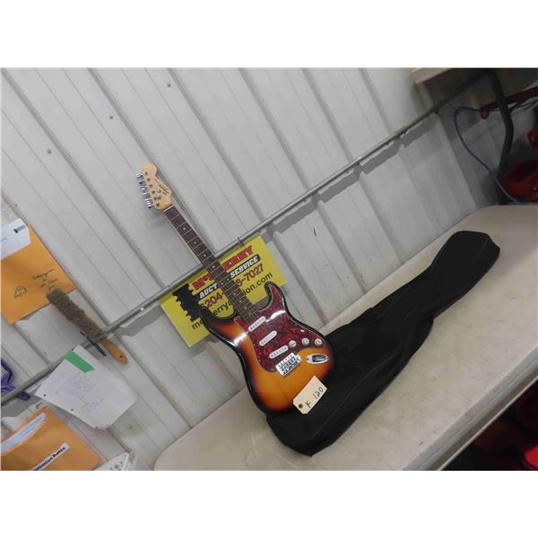 Squier Strat by Fender Electric Guitar with Soft Case 