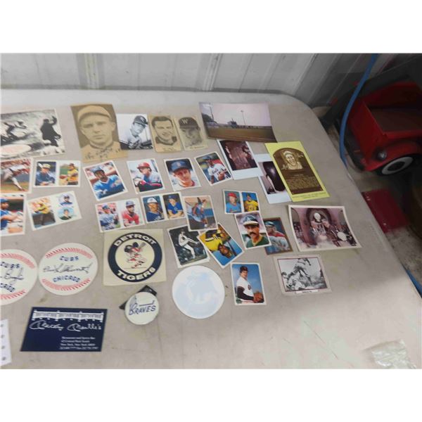 Baseball Autographed Cards, Stickers, Posters,