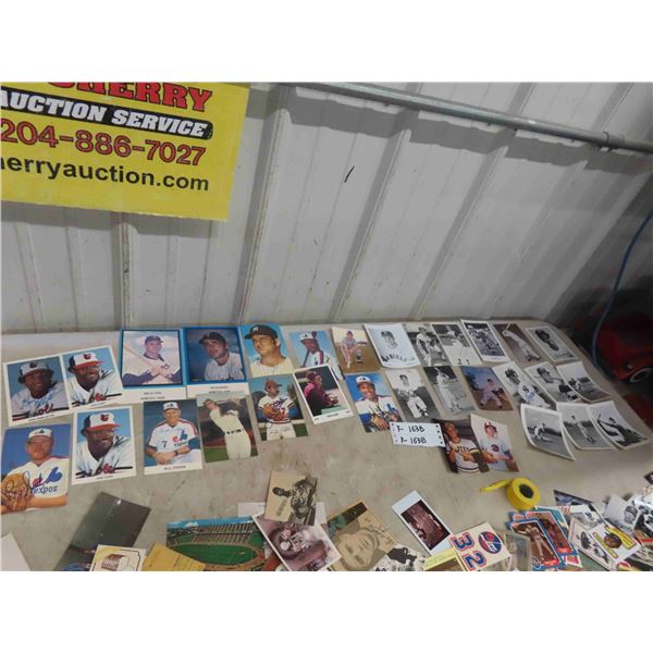 31 Baseball Photo Cards + Photos , Some Autographed