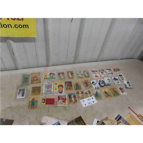 34 Early Baseball Cards , A Few with Autographs